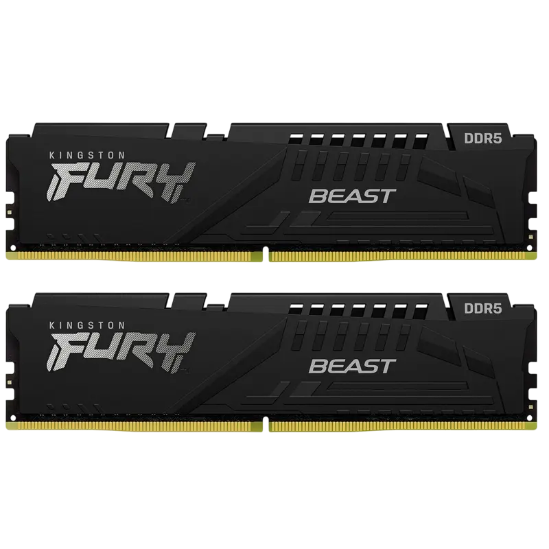 Memorie RAM Kingston FURY Beast, DDR5 SDRAM, 6400 MHz, 64GB, KF564C32BBEK2-64
