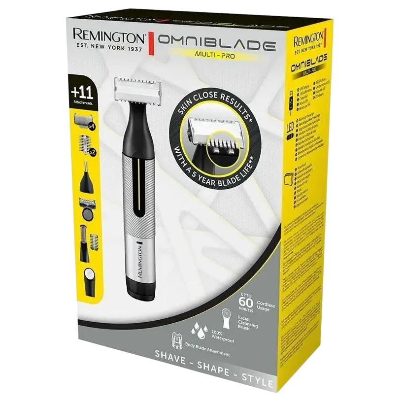 Trimmer pentru bărbați Remington HG5000, Negru | Argintiu