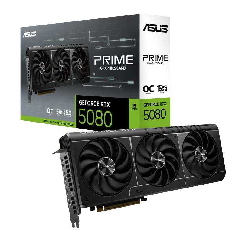 Placă Video ASUS Prime OC RTX5080, 16GB GDDR7 256bit