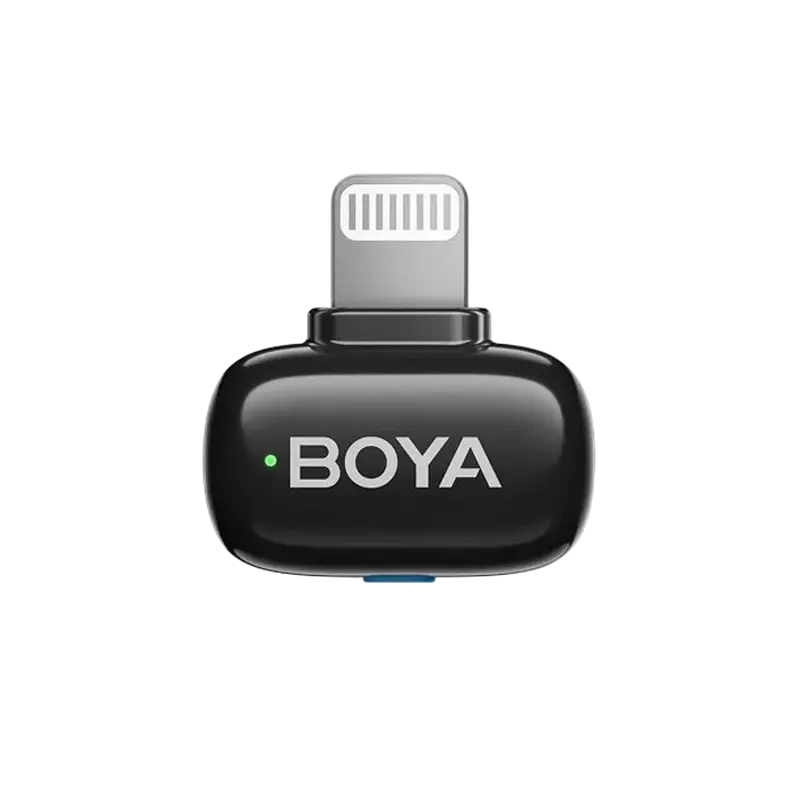 Портативный записывающий микрофон Boya mini 2-03, Беспроводной, Черный