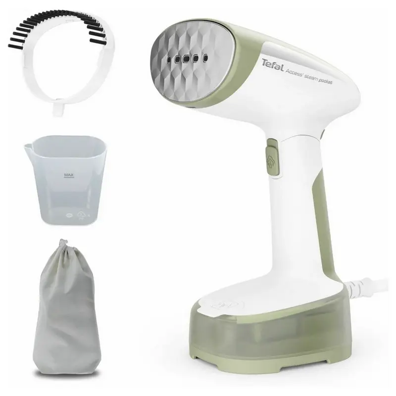 Aparat de călcat vertical cu aburi Tefal DT3053E1, Alb | Verde