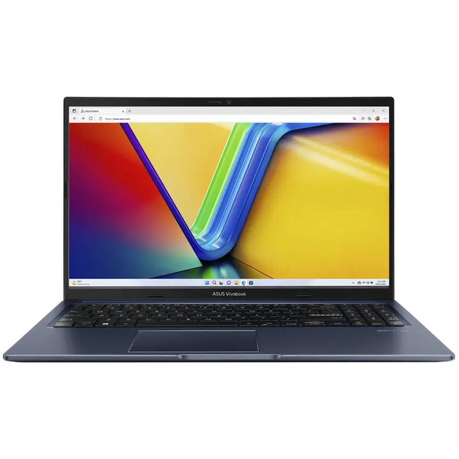 Laptop 15,6" ASUS Vivobook 15 M1502YA, Quiet Blue, AMD Ryzen 7 5825U, 16GB/512GB, Fără SO