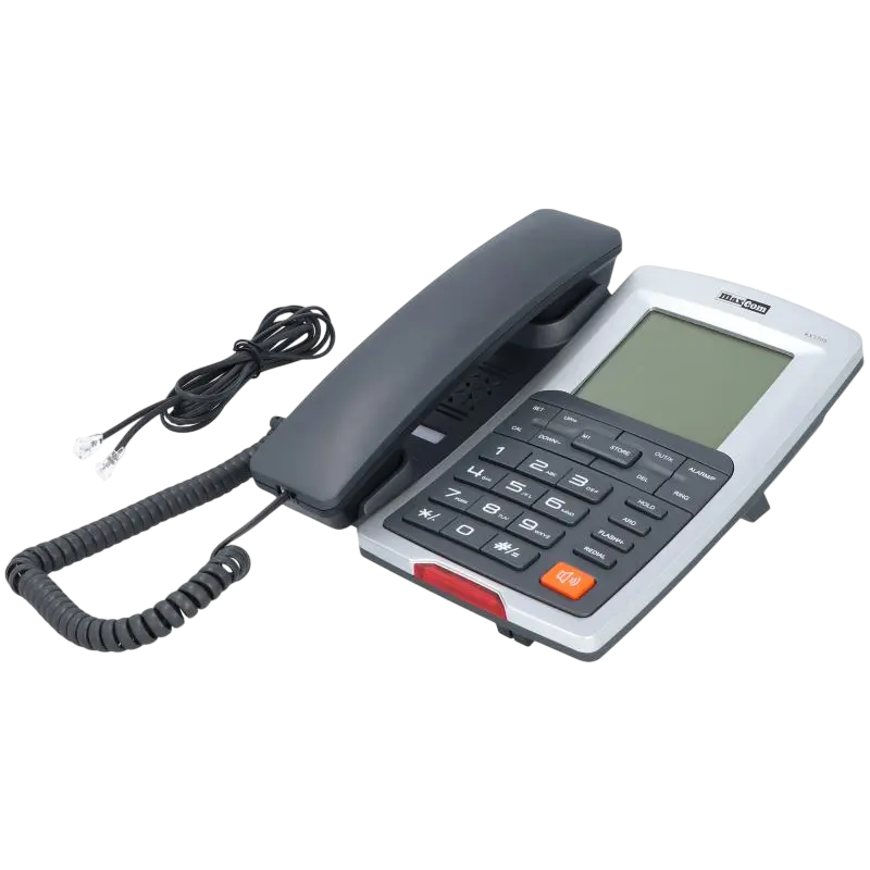 Проводной телефон MaxCom KXT709, Серебристый