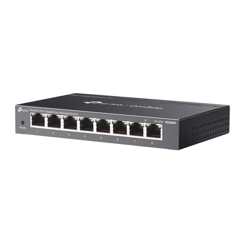 Сетевой коммутатор TP-LINK ES208G, 8x 10/100/1000 Мбит/с