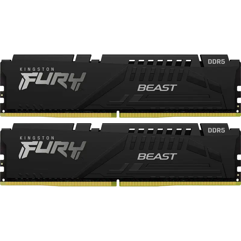 Memorie RAM Kingston FURY Beast, DDR5 SDRAM, 5600 MHz, 16GB, KF556C36BBEK2-16