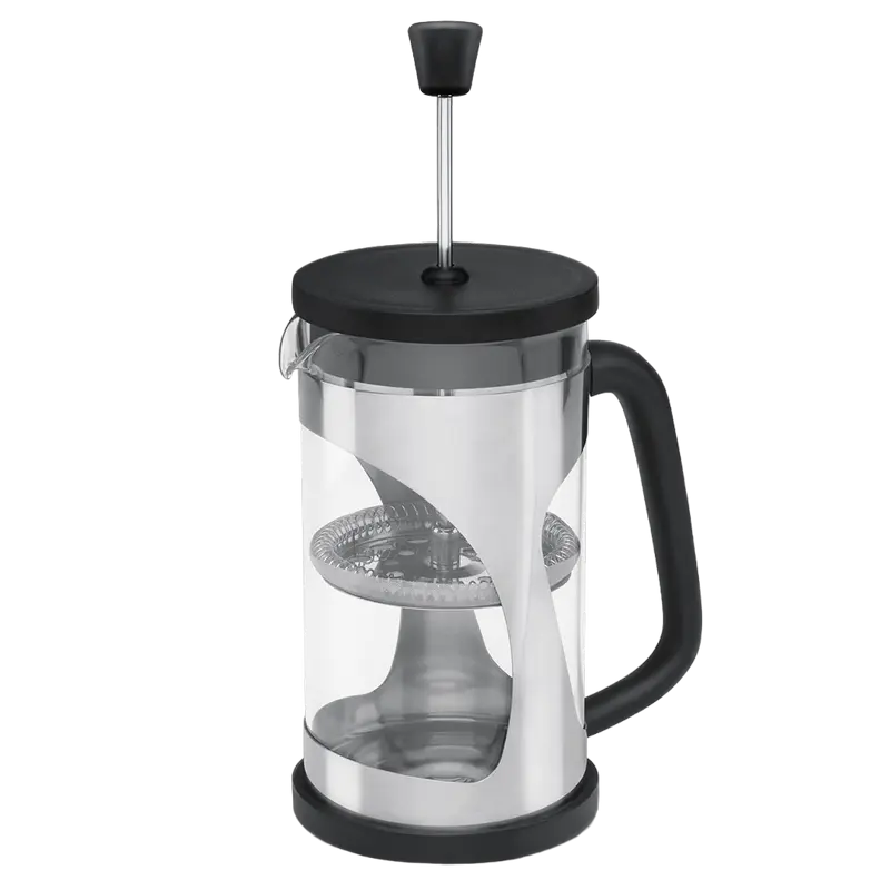 Cafetiera French Press Polaris Enigma-600FP, 0,6L, Negru | Inox