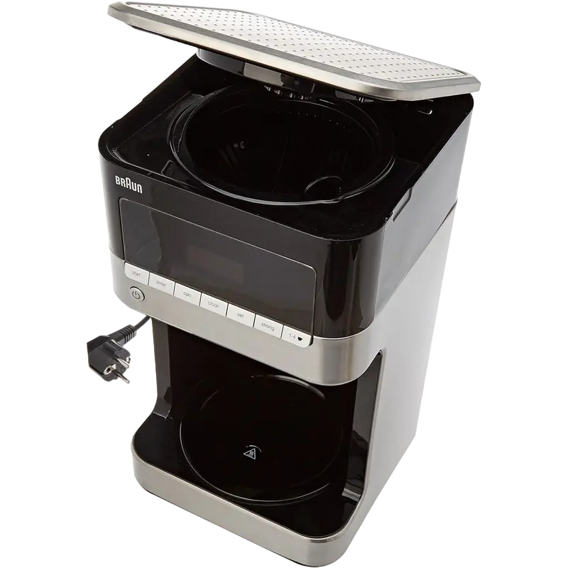 Cafetiera cu picurare Braun KF 7125 BK, 1000W, Negru | Oţel inoxidabil