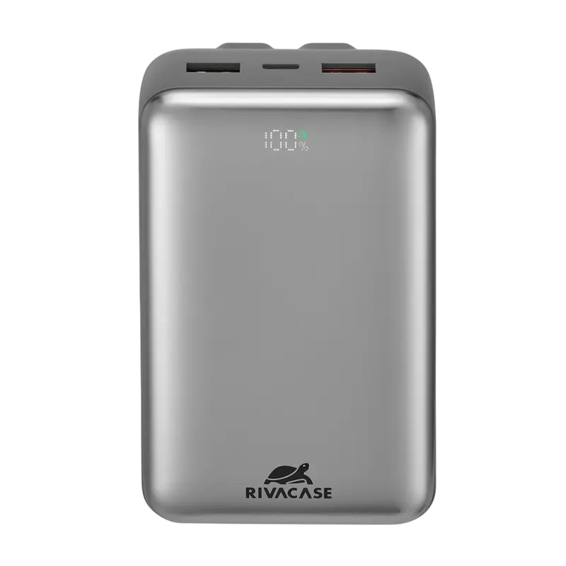 Încărcător portabil Rivacase VA2612, 20000mAh, Argintiu