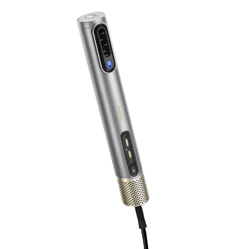 Uscător de păr-perie BaByliss AS6555E, 1600W, Argintiu