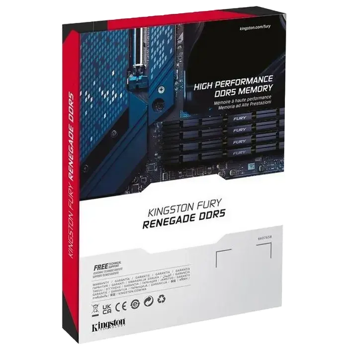 Оперативная память Kingston FURY Renegade, DDR5 SDRAM, 6400 МГц, 64Гб, KF564C32RSK2-64