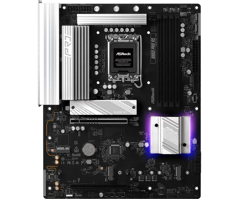 Placa de bază ASRock B860 Pro RS, LGA1851, Intel B860, ATX