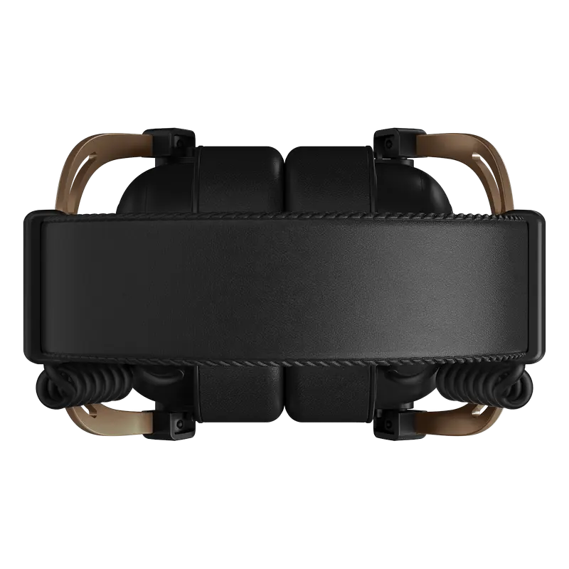 Căști gaming HATOR Hypergang 2, Cu fir, Negru | Auriu