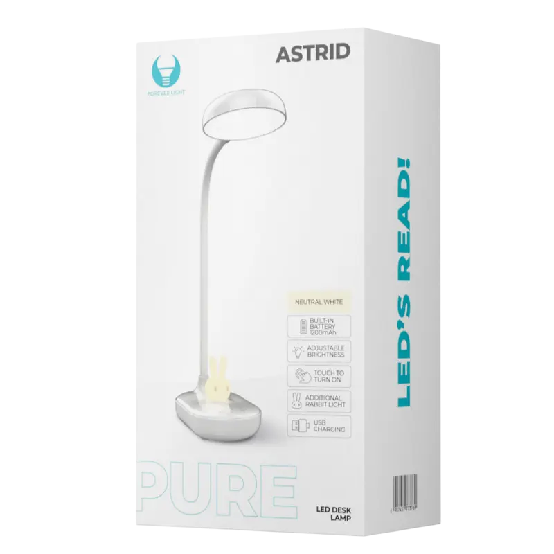 Lampa de birou Forever Pure FLB-30 Astrid, Alb