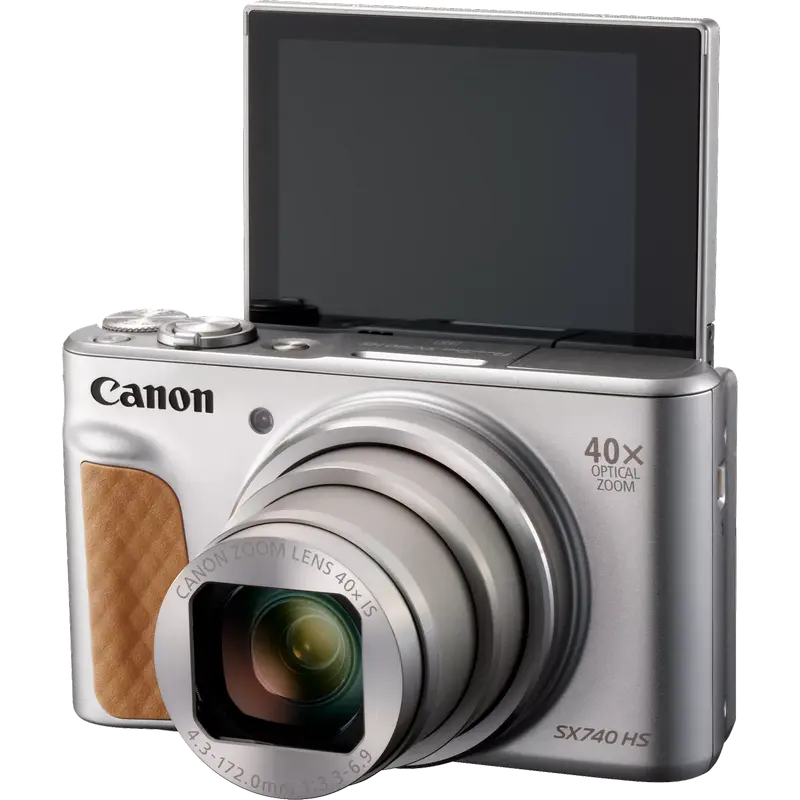 Aparat Foto Compact Canon PowerShot SX740 HS Lite Edition Travel Kit, Argint