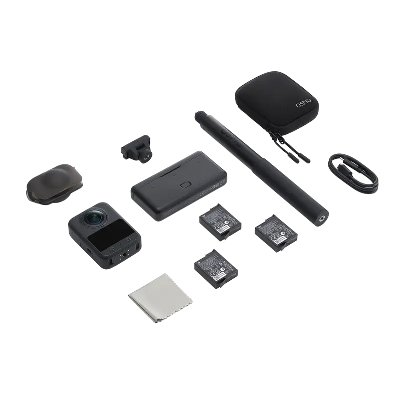 Cameră Video Sport DJI Osmo 360 Adventure Combo, Negru