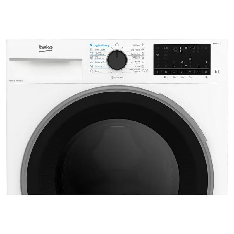 Стирально-сушильная машина Beko B5DFT59442W, 9кг, Белый