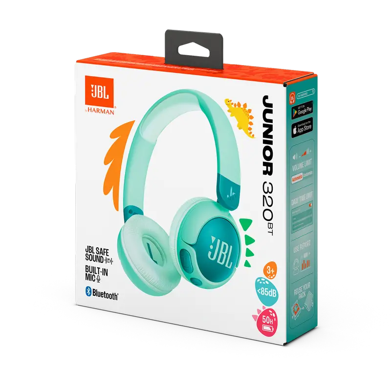 Căști JBL JR320BT, Verde