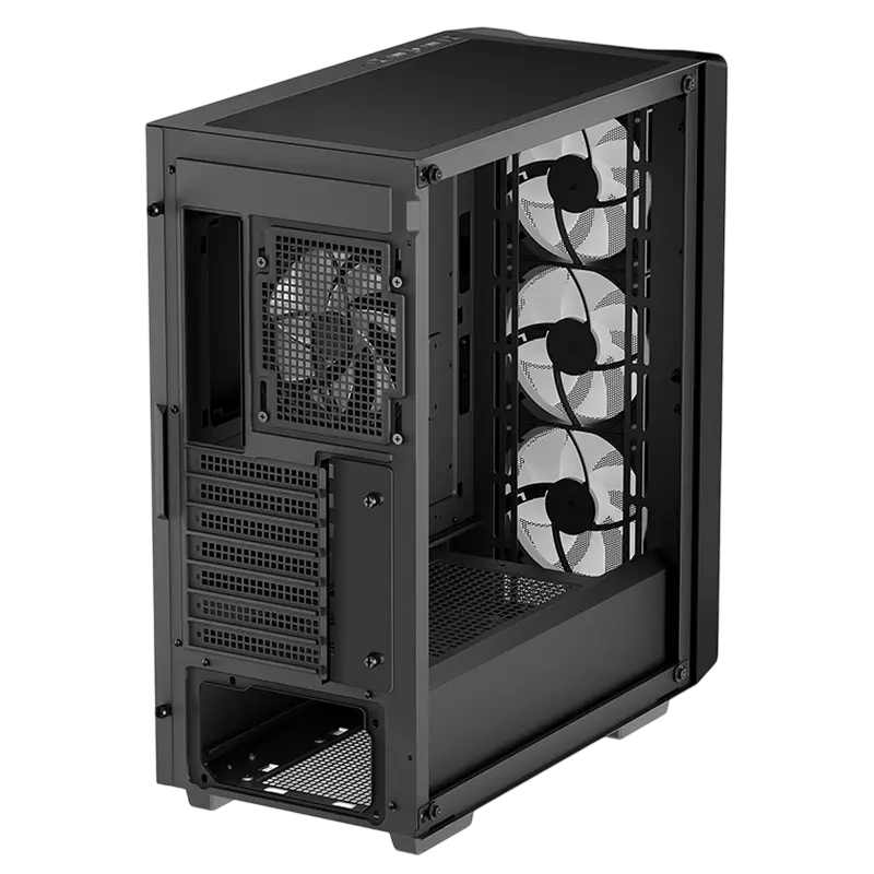 Carcasă PC Deepcool CC560 Mesh V2, Midi-Tower, Fără PSU, Negru
