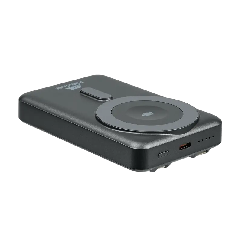 Încărcător portabil Rivacase VA2608, 10000mAh, Negru