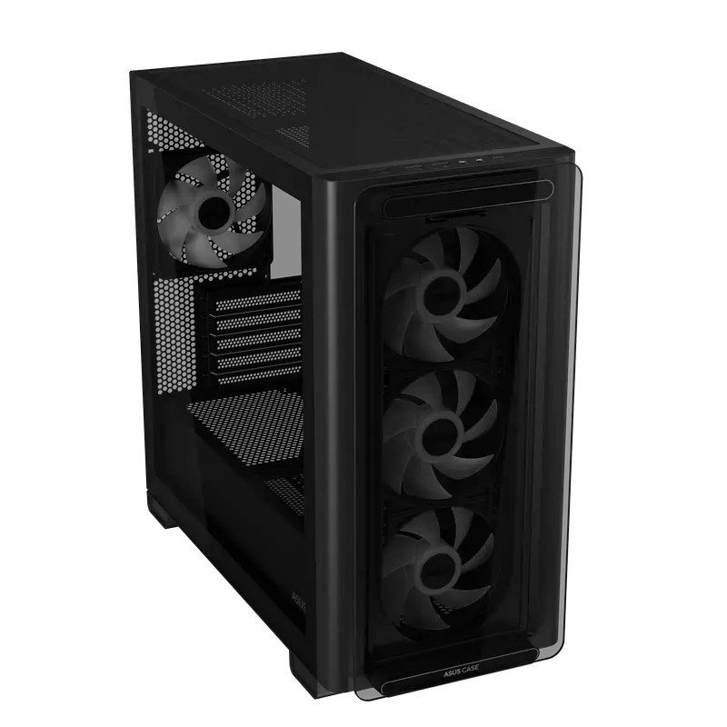 Carcasă PC ASUS A23 PLUS TG ARGB, Mini-Tower, Negru