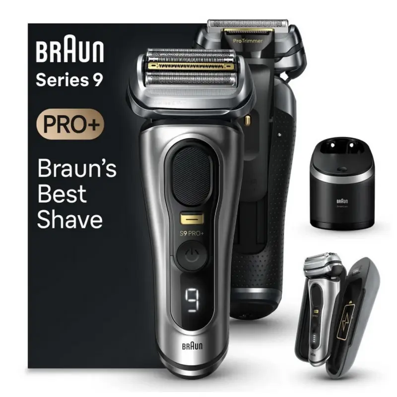 Aparat de ras electric Braun 9 PRO+ 9577cc, Argintiu