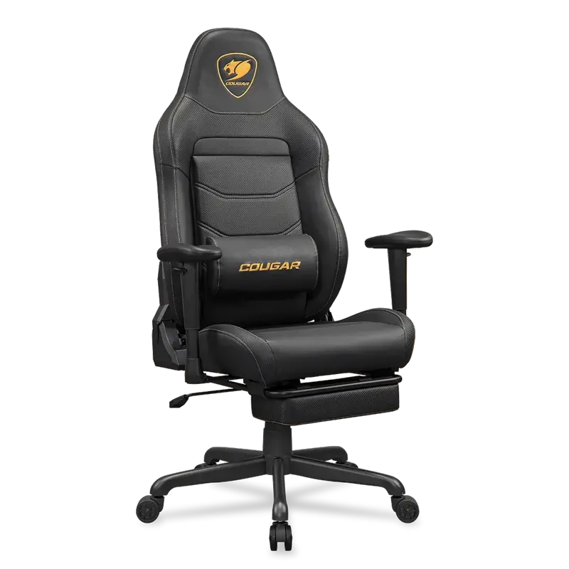 Scaun Gaming Cougar Explore Neo, PVC Piele, Negru | Auriu