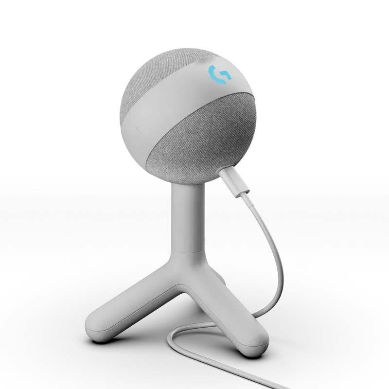 Microfon Gaming Logitech Yeti Orb RGB, USB, Alb
