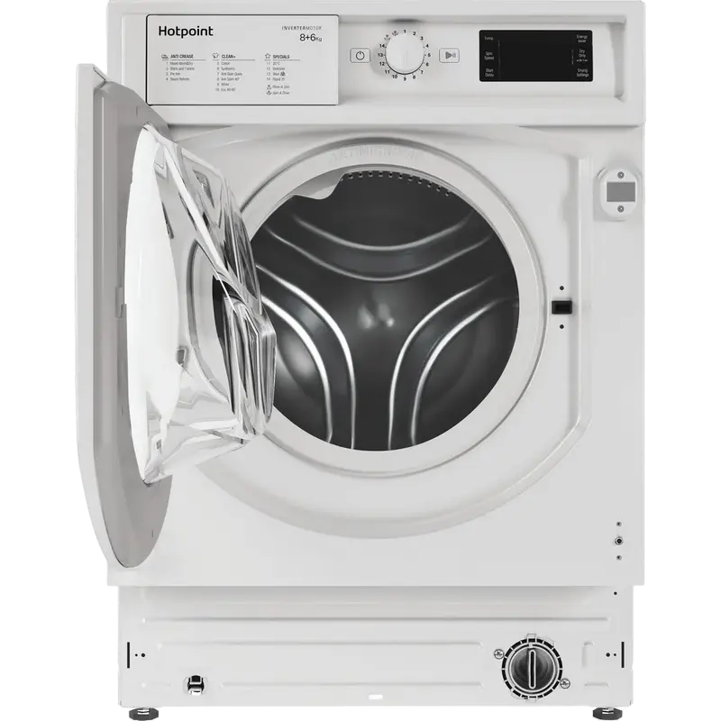 Mașină de spălat cu uscător Hotpoint-Ariston BI WDHG 861485 EU, 8kg, Alb