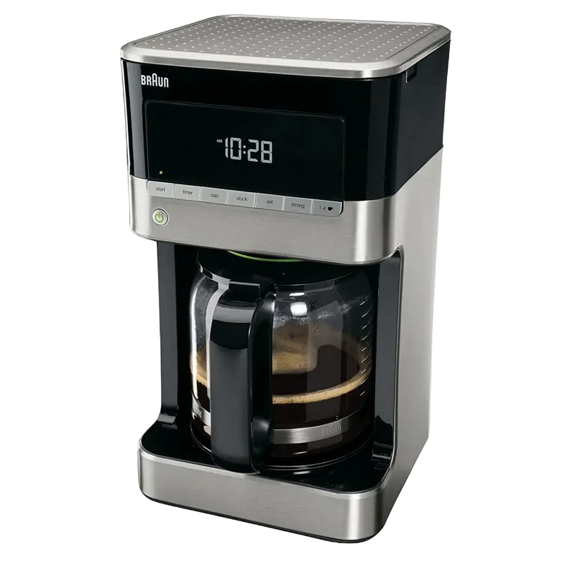 Капельная кофеварка Braun KF 7120 BK, 1000Вт, Черный | Нержавеющая сталь