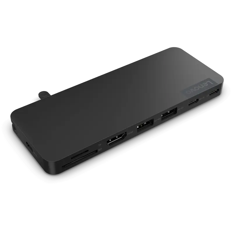 Stație Docking Lenovo USB-C Slim Travel Dock, Negru