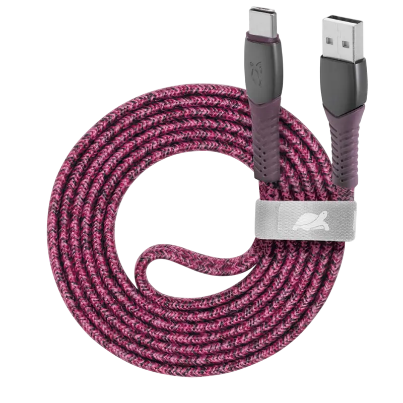 Cablul pentru încărcare și sincronizare Rivacase PS6102 RD12, USB Type-A/USB Type-C, 1,2m, Roșu