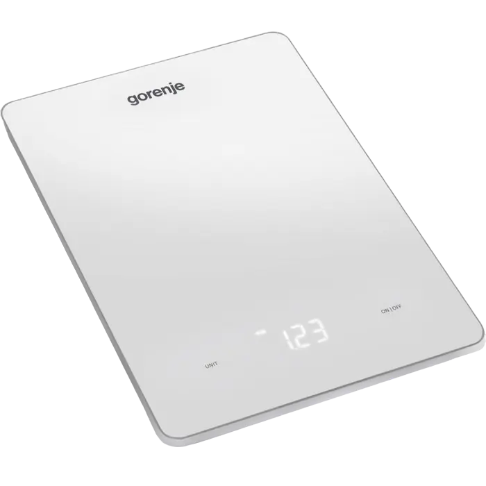 Cântar de bucătărie electronic Gorenje KT10LBW, Alb