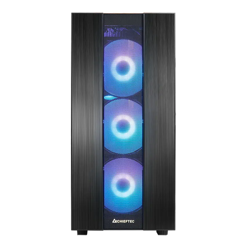 Carcasă PC Chieftec GS-02B-OP, Midi-Tower, Fără PSU, Negru