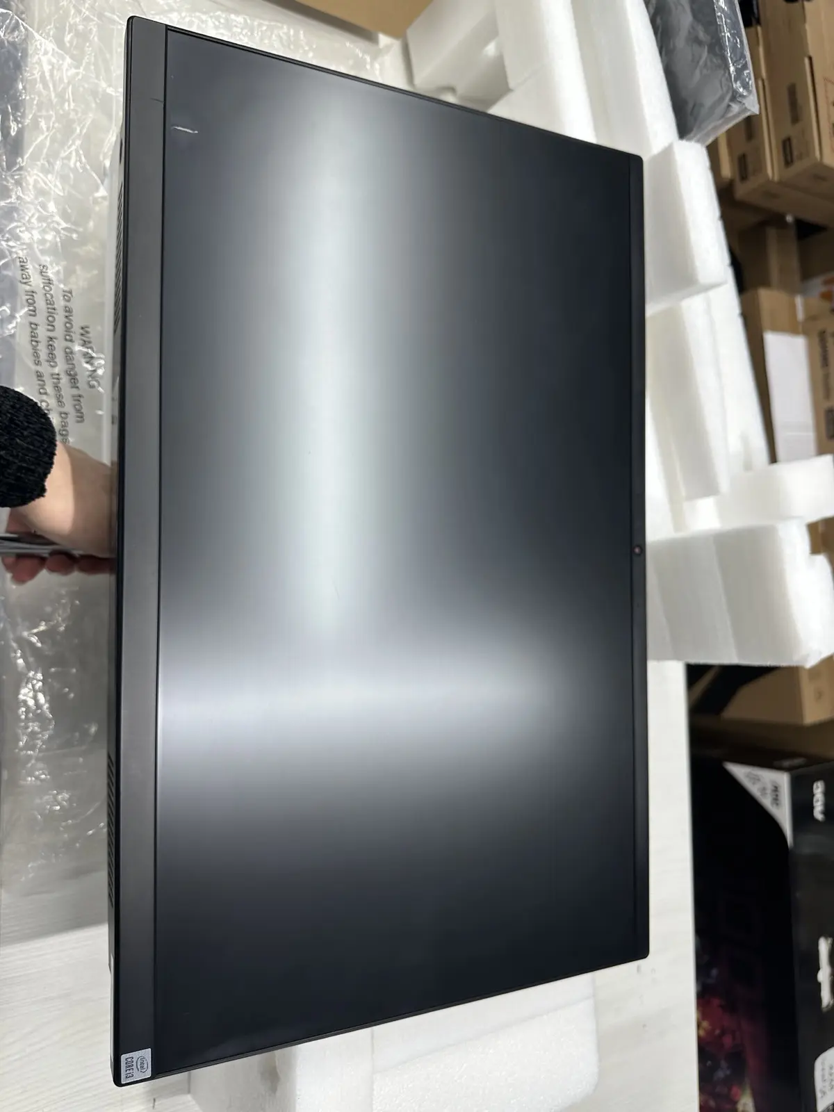 Computer All-in-One Lenovo V50a 24IMB, 23,8", Intel Core i3-10100T, 8GB/256GB, Fără SO, Negru