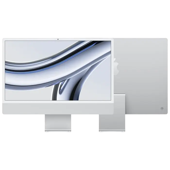 Computer All-in-One Apple iMac A2873, 24", M3 with 8-core CPU and 10-core GPU, 16GB/1024GB, macOS Sonoma, Argintiu