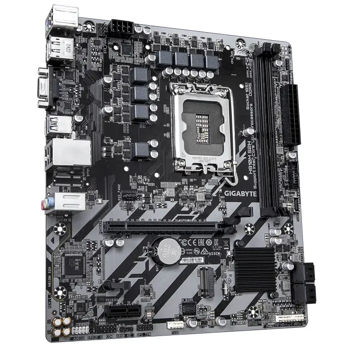 Placă de bază Gigabyte H810M S2H, LGA1851, Intel H810, Micro-ATX