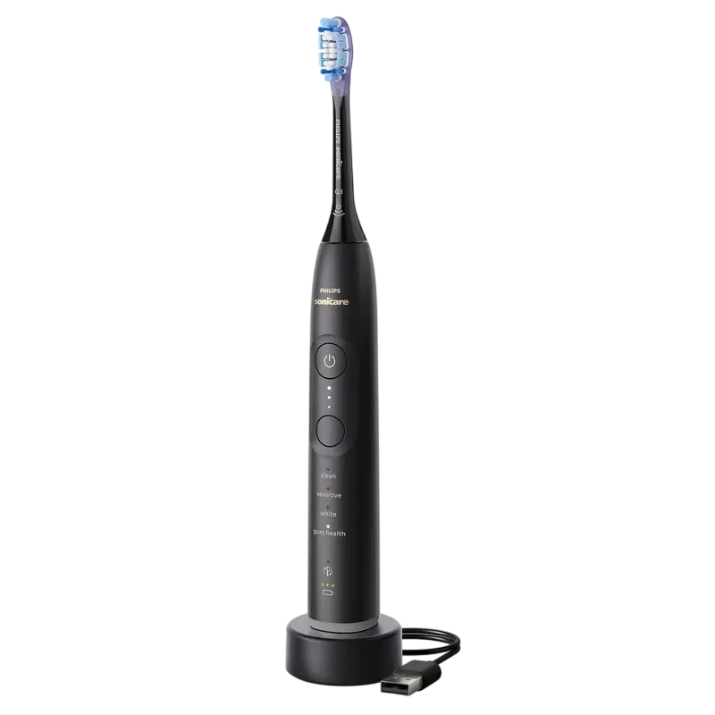 Periuța de dinți electrică sonică Philips HX7421/01, Negru
