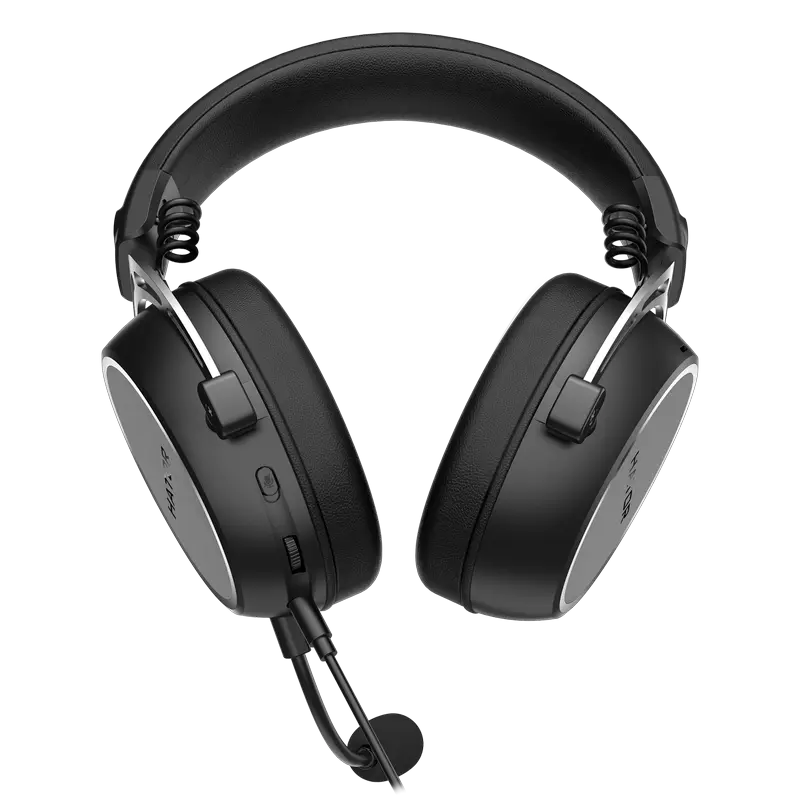 Stand pentru căști gaming HATOR Hypergang 3, Cu fir, Negru