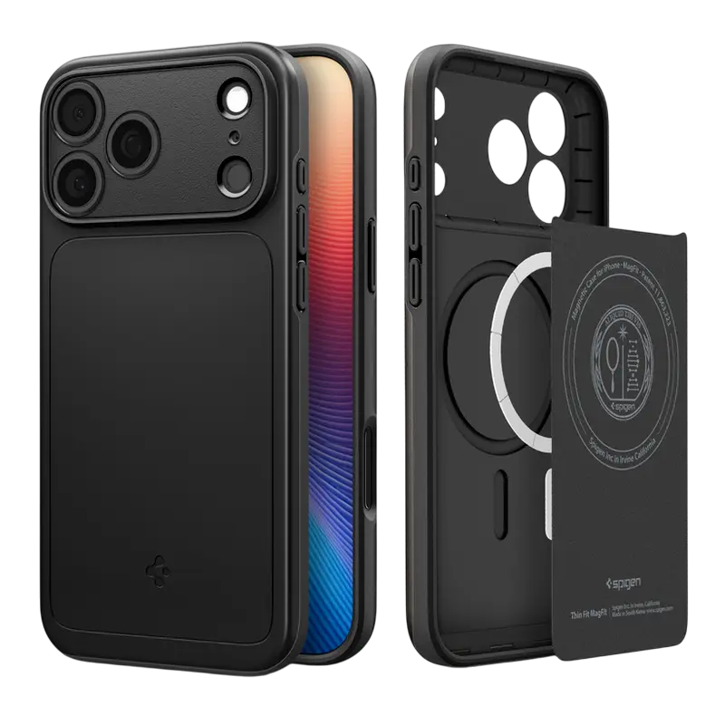 Husă Spigen Thin Fit Mag Magsafe pentru Apple iPhone 17 Pro Max, Negru