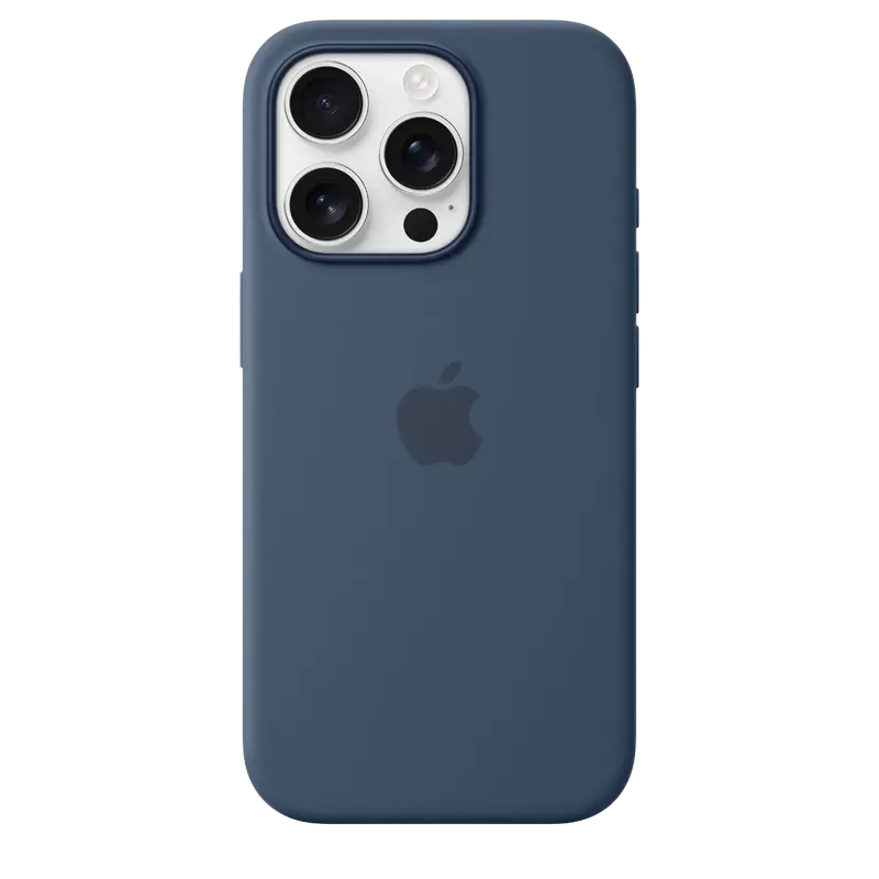 Culoare Apple iPhone 16 Pro Silicone Case cu MagSafe, Denim