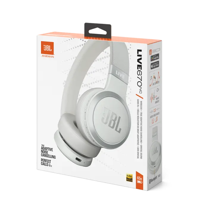 Căști JBL LIVE670NC, Alb