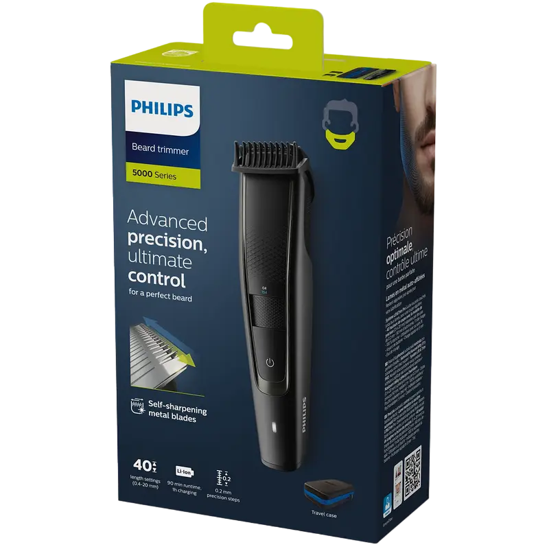 Trimmer pentru bărbați  Philips BT5515/70, Negru