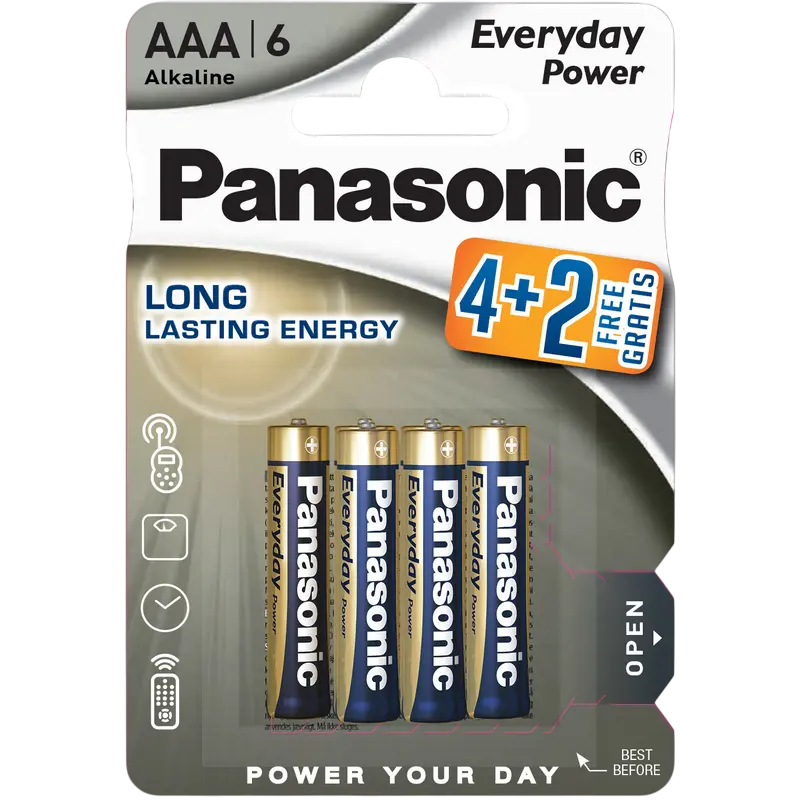 Baterii Panasonic LR03REE, AAA, 6buc...