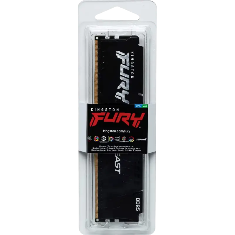 Memorie RAM Kingston FURY Beast, DDR5 SDRAM, 6000 MHz, 16GB, KF560C30BBE-16
