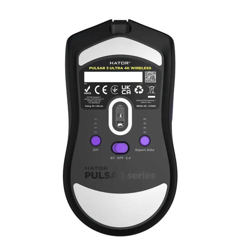Gaming Mouse HATOR Pulsar 3 Ultra 4K, Negru