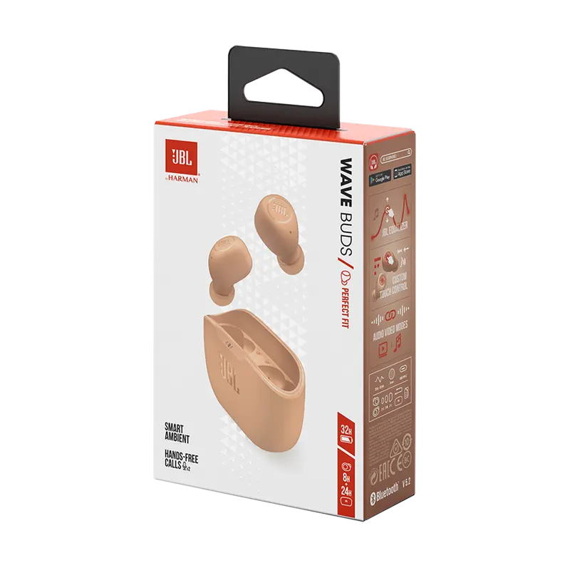 Căști JBL Wave Buds, Bej