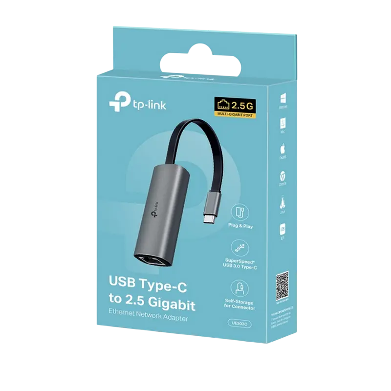 Adaptor de rețea TP-LINK UE302C, Gri