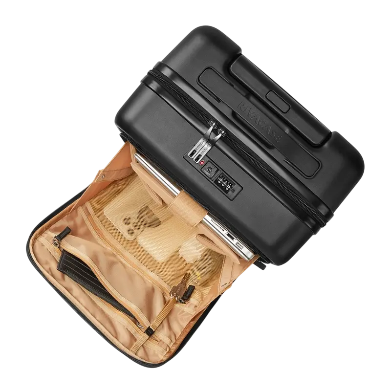 Valiză Rivacase Clark-Eco, 28L, Negru