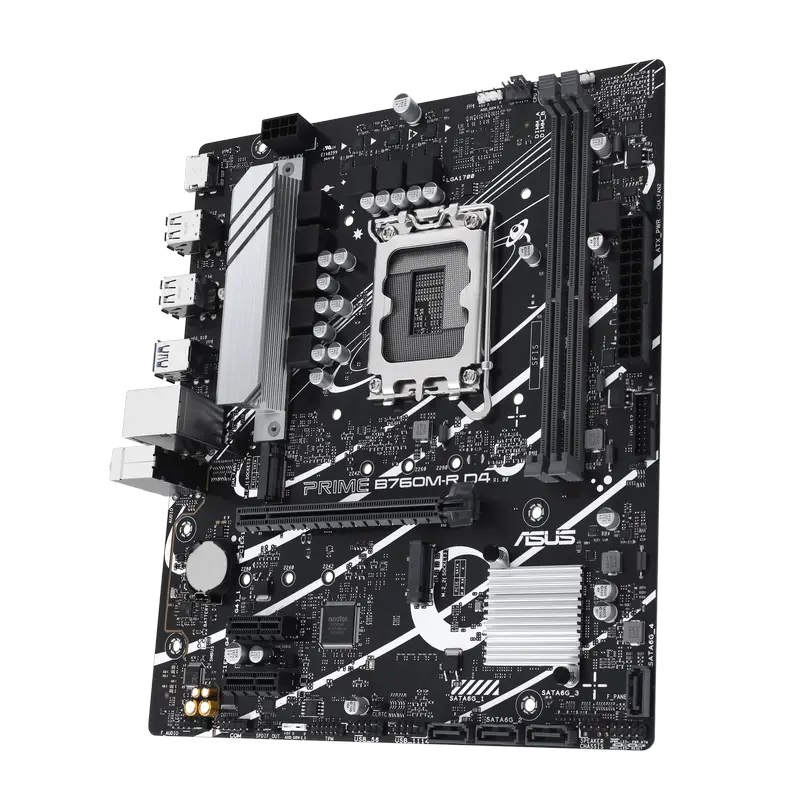 Placă de bază ASUS PRIME B760M-R D4, LGA1700, Intel B760, Micro-ATX