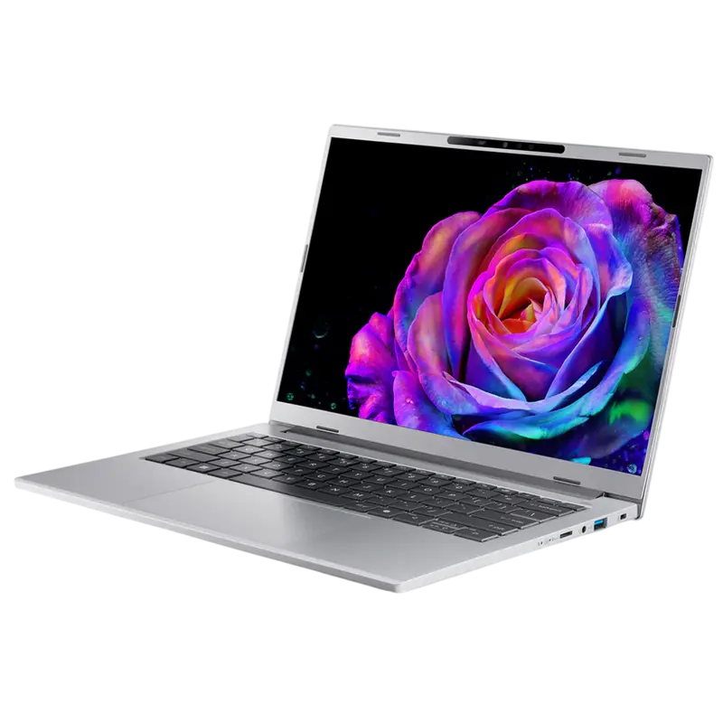 Ноутбук 14" Acer Aspire 14 AI OLED A14-61M, Pure Silver, AMD Ryzen AI 7 350, 32Гб/1024Гб, Linux Ubuntu